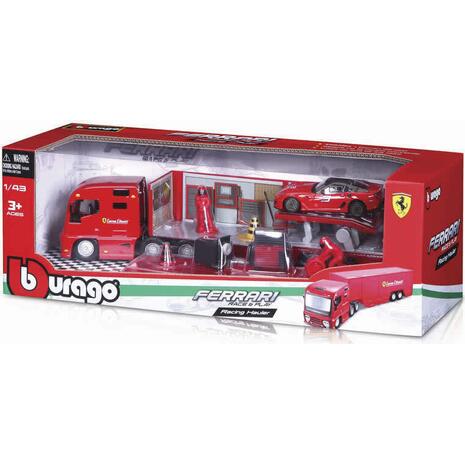 Σετ Φορτηγό Ferrari Racing Hauler 1/43 Bburago (18/31202)